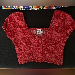 Princess Polly Red Crop top
